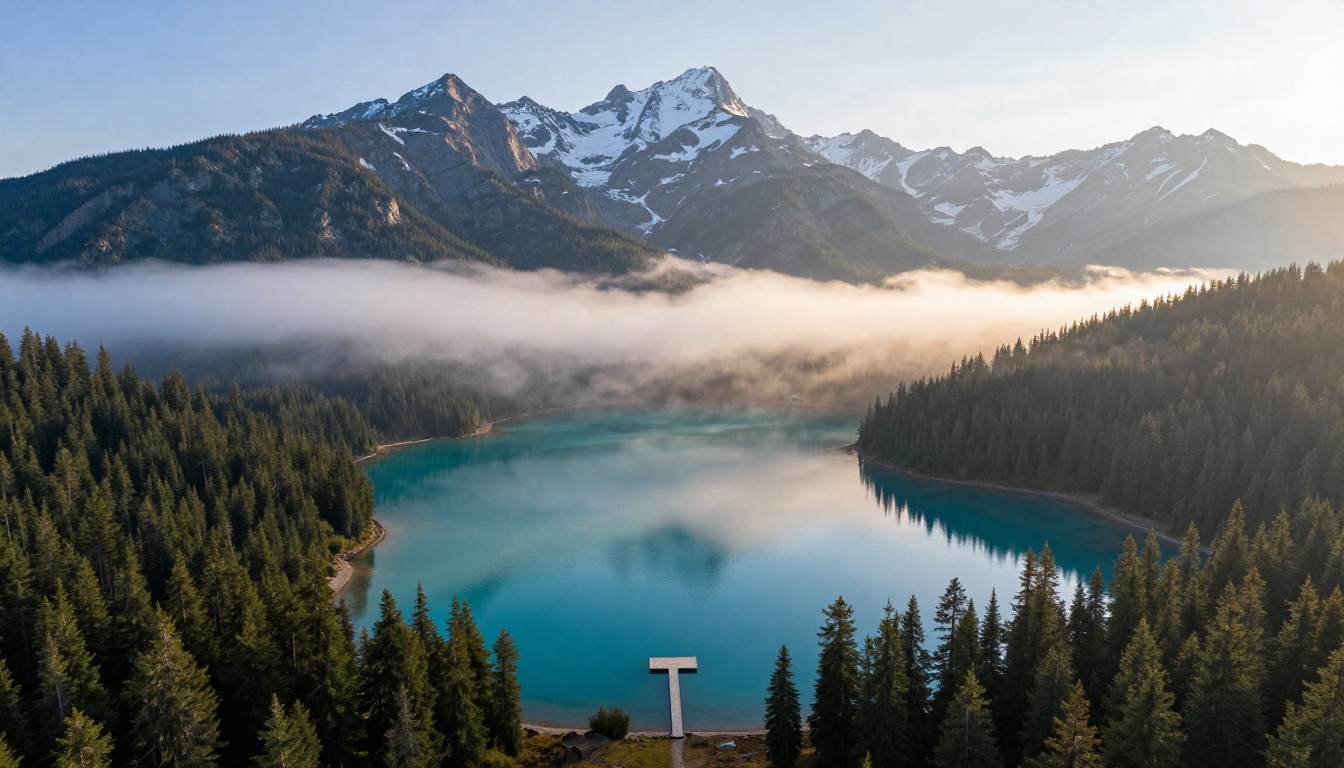 Aerial landscape photography for Instagram travel creators