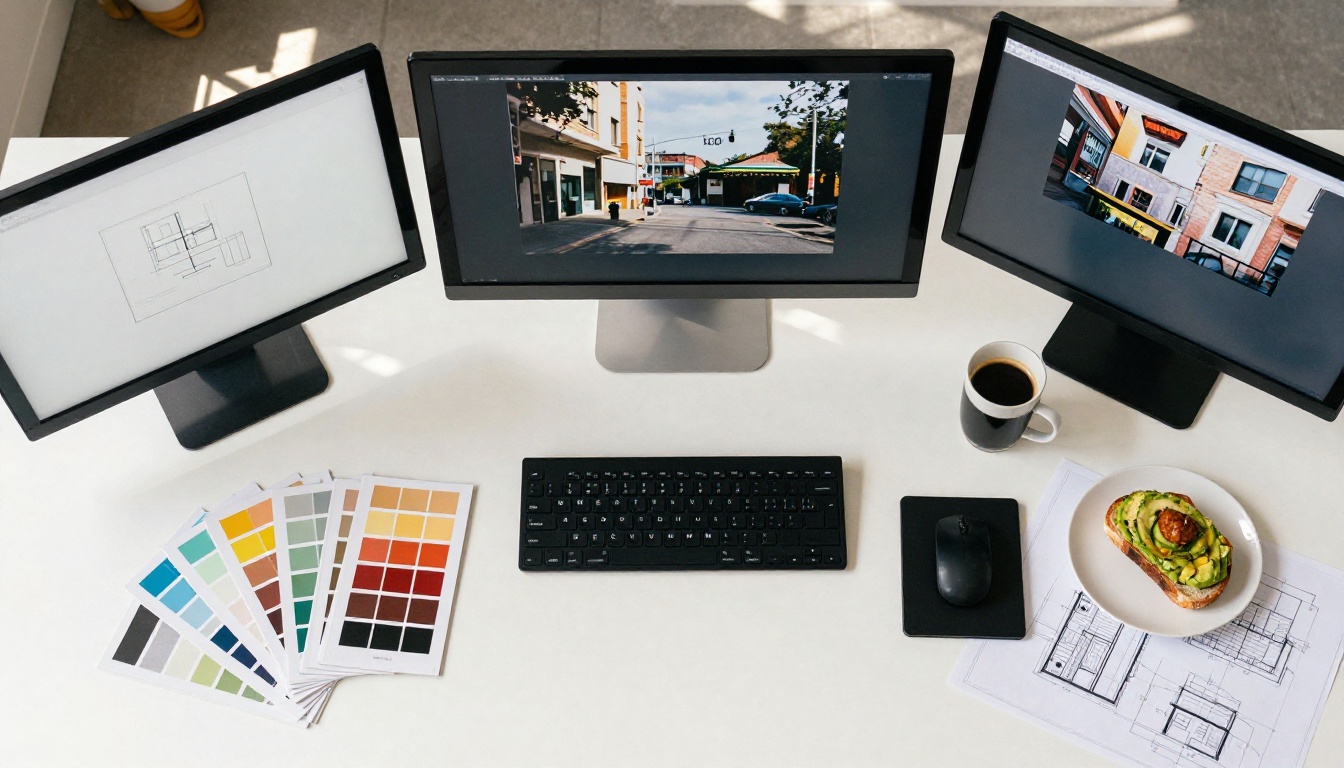 AI tools replacing Photoshop in a modern design studio