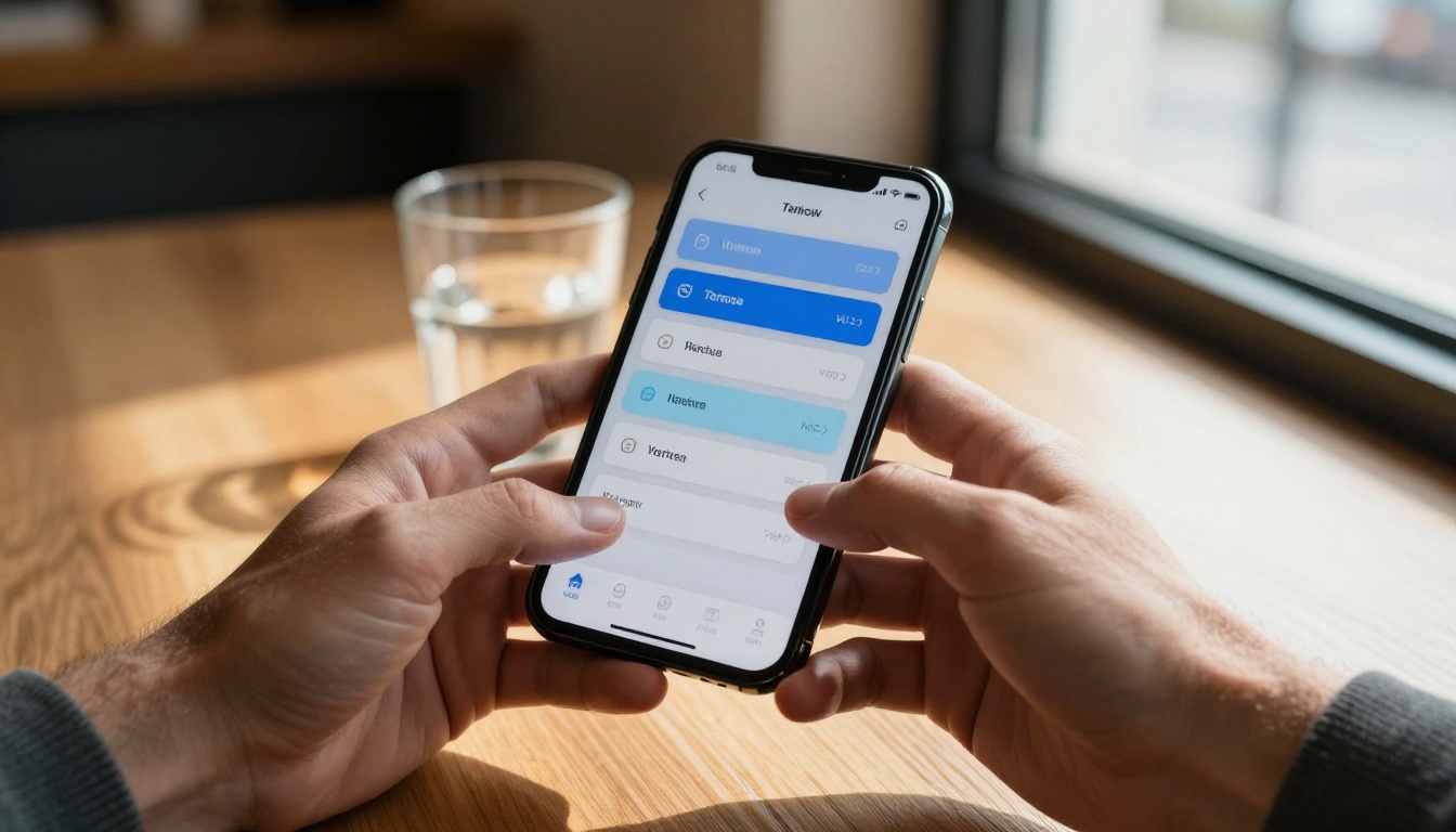 Person checking AI video generator pricing on smartphone