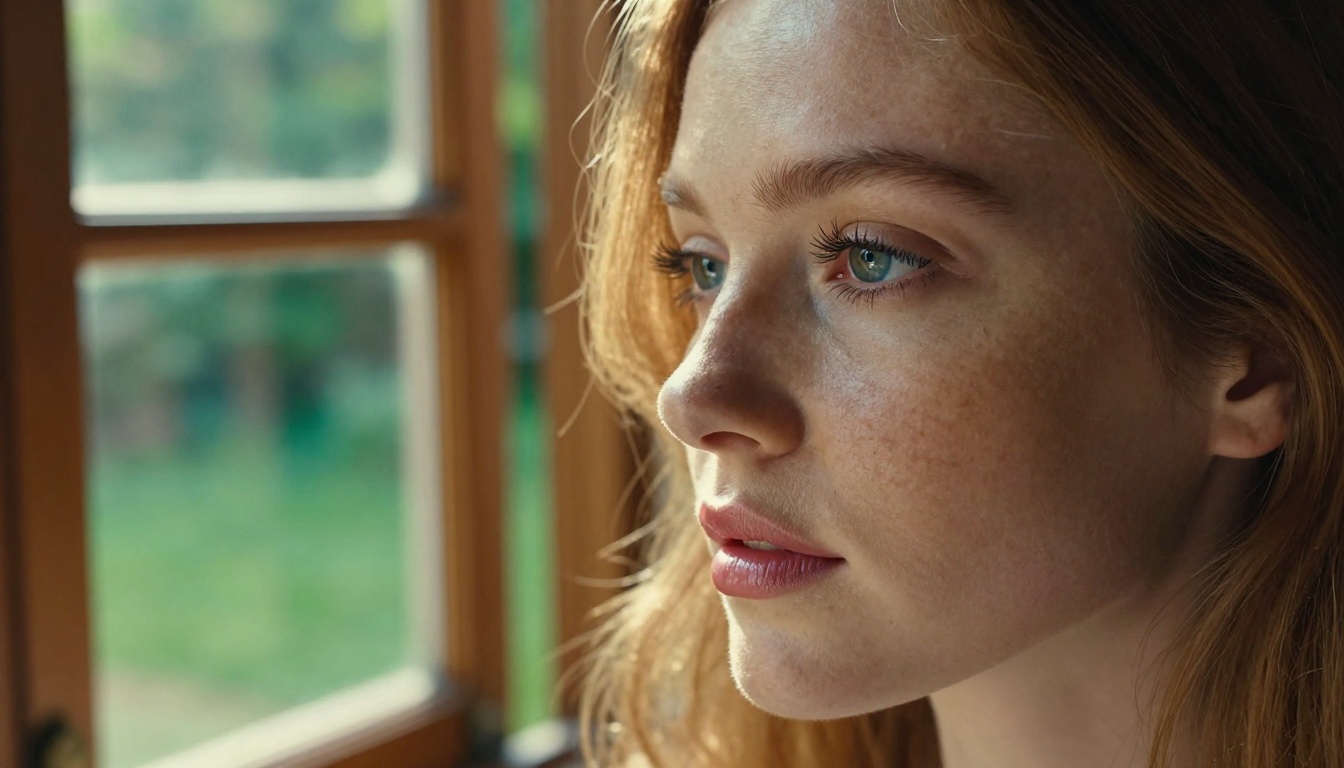 AI portrait comparison with detailed skin texture and natural lighting
