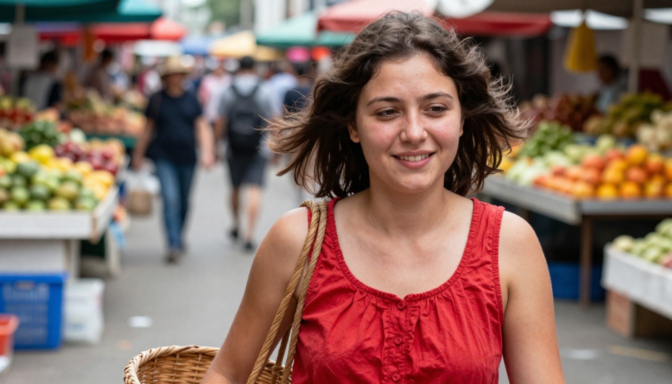 Street photography style AI-generated output showing candid realism