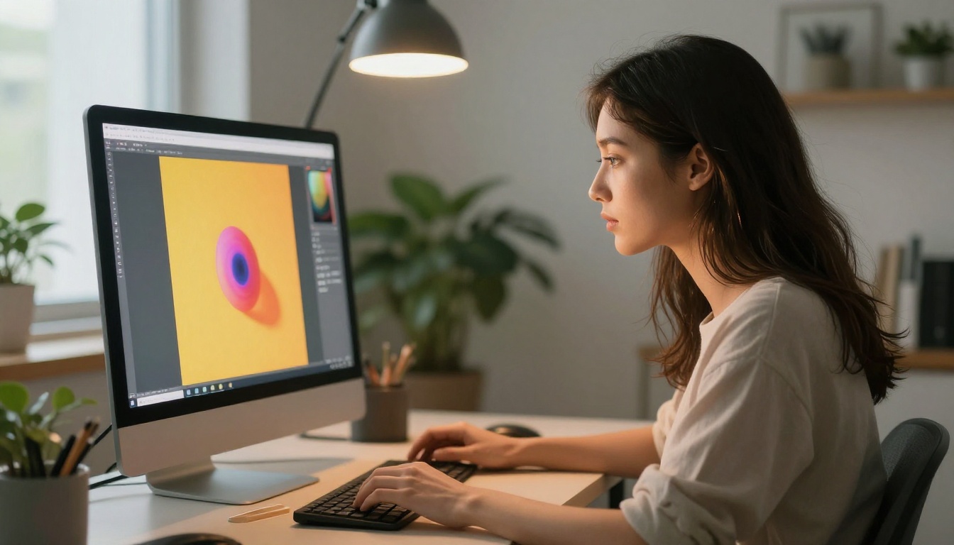 AI image creation workspace