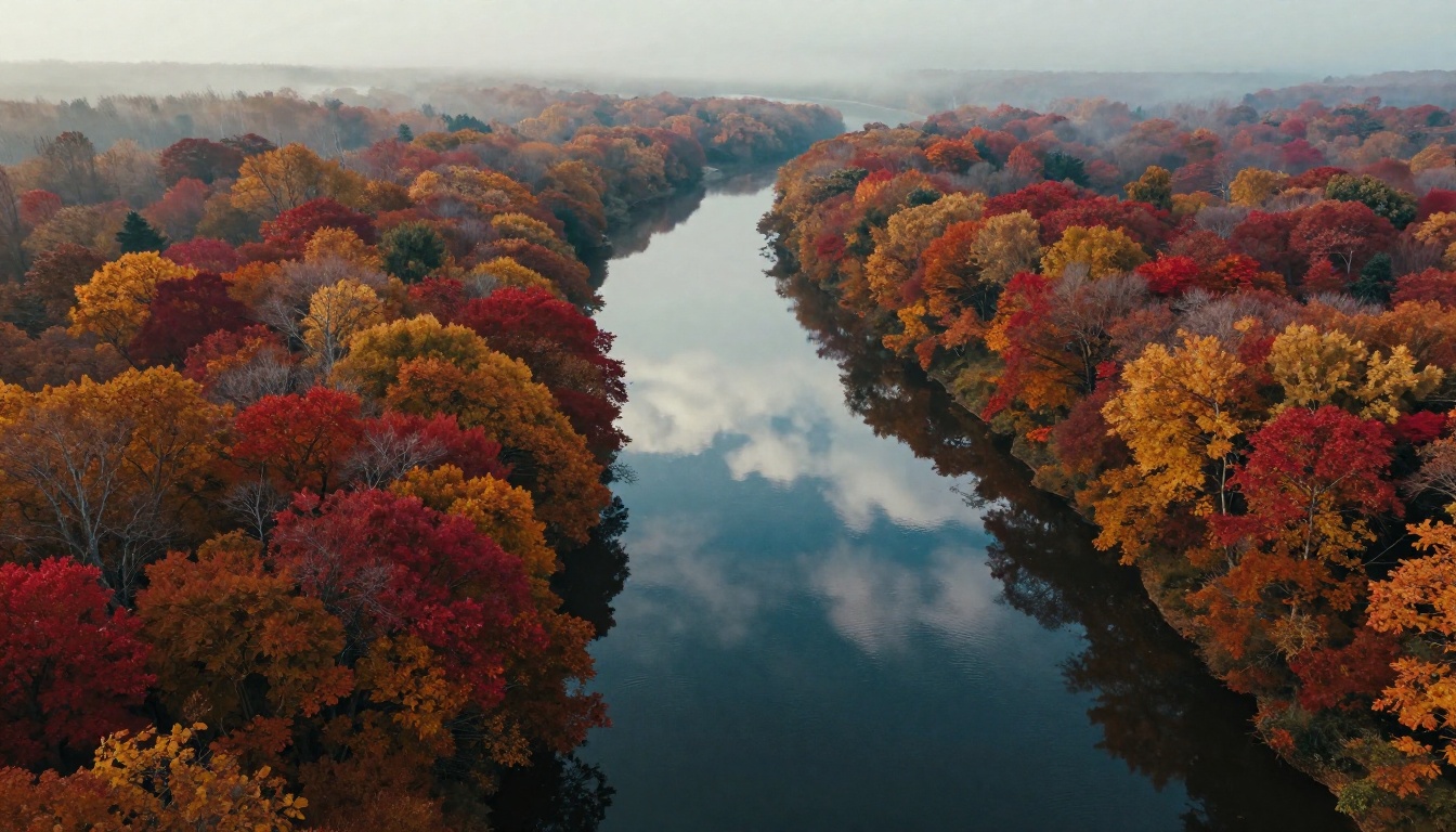 Aerial cinematic landscape showing the quality of AI-generated video output