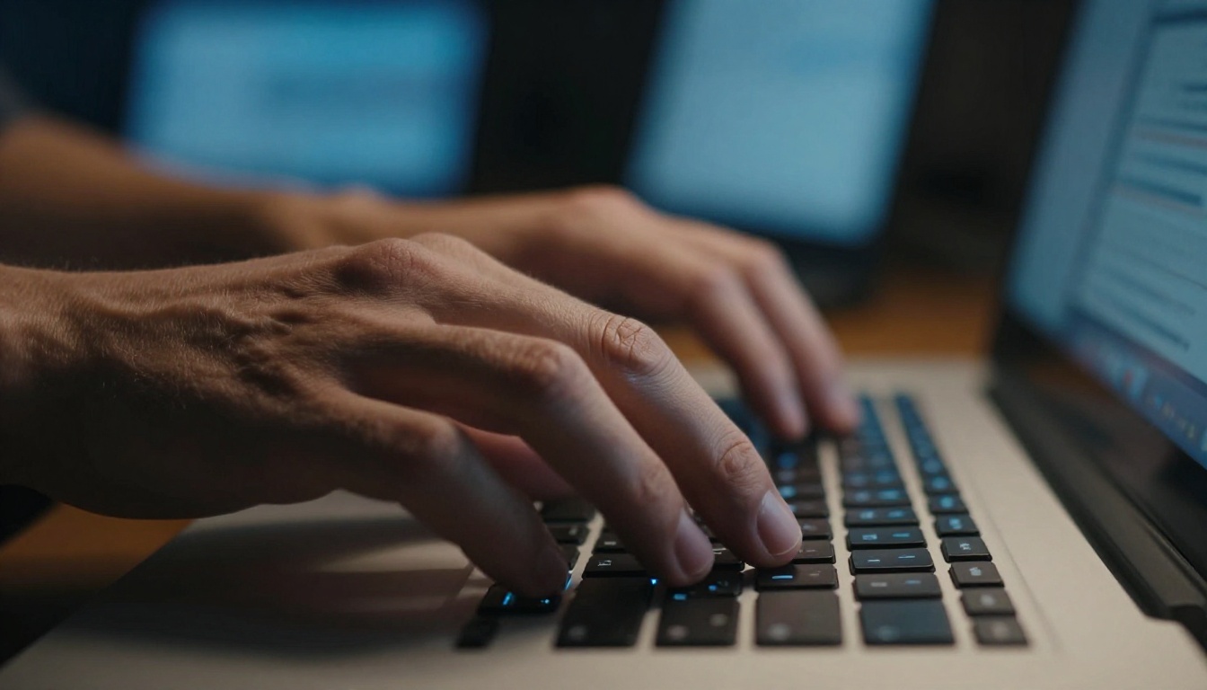 AI video generation interface on a professional workstation