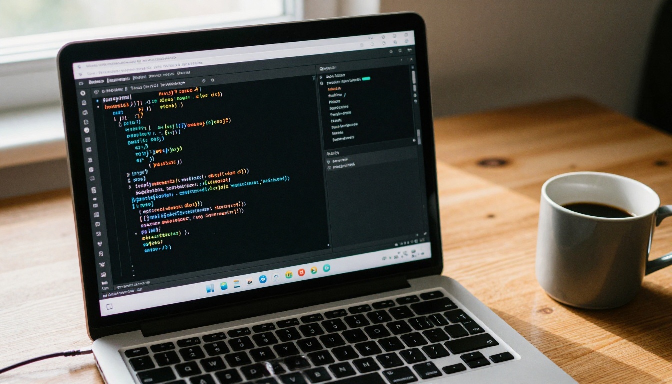 Open-Sora code and AI video pipeline on a developer's laptop