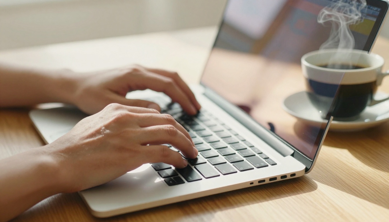 AI tools on screen in modern workspace
