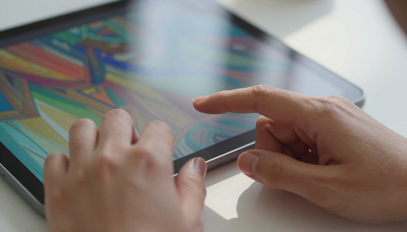 AI image generation on a tablet device