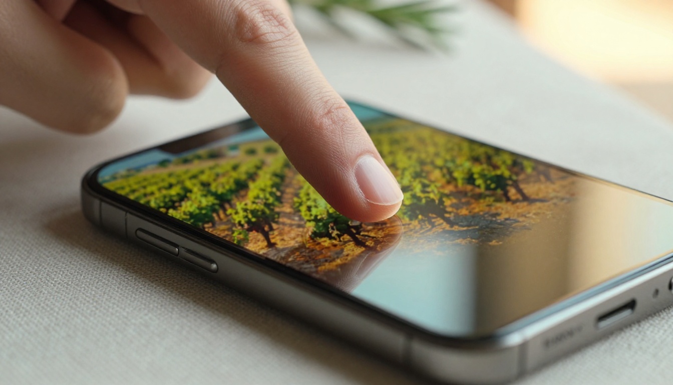Macro view of fingertips on keyboard with screen prompt visible