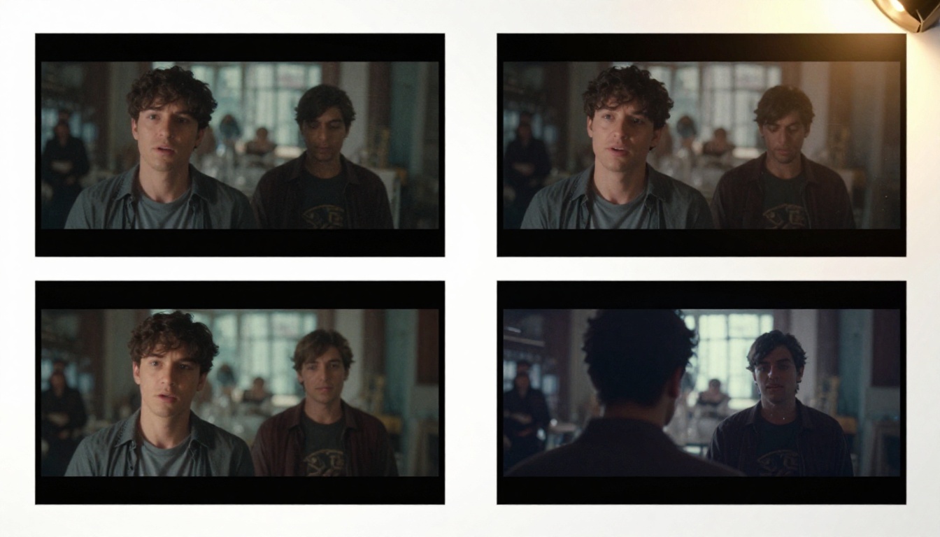 Before and after comparison of choppy vs smooth cinematic slow motion footage prints on lightbox