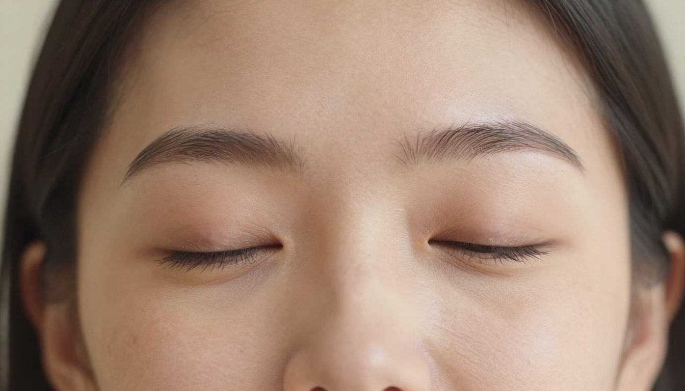 Ultra close-up portrait showing microscopic skin texture and detail for upscaling