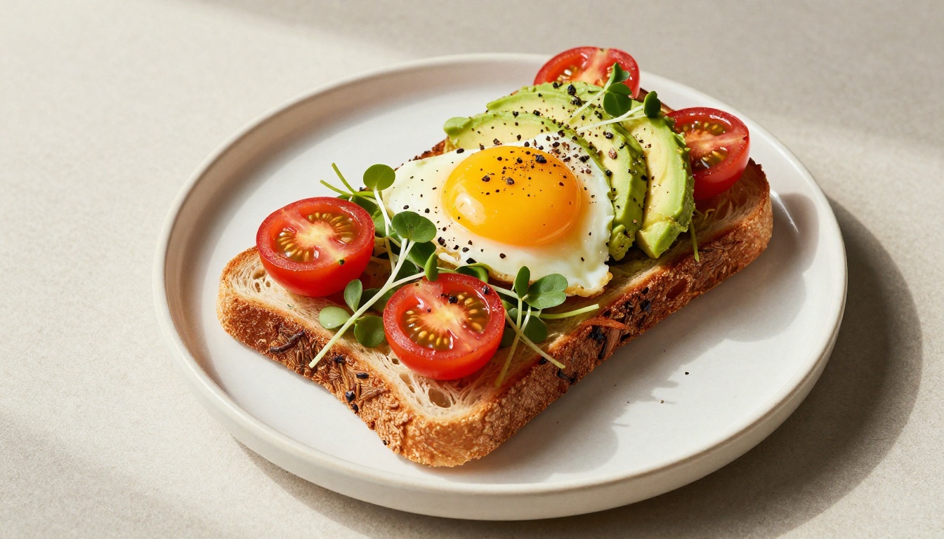 Gourmet avocado toast perfectly isolated on transparent background