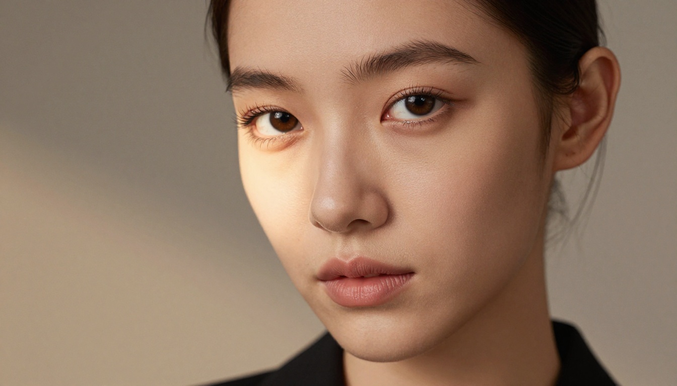 Close-up portrait of woman with remarkable skin texture detail