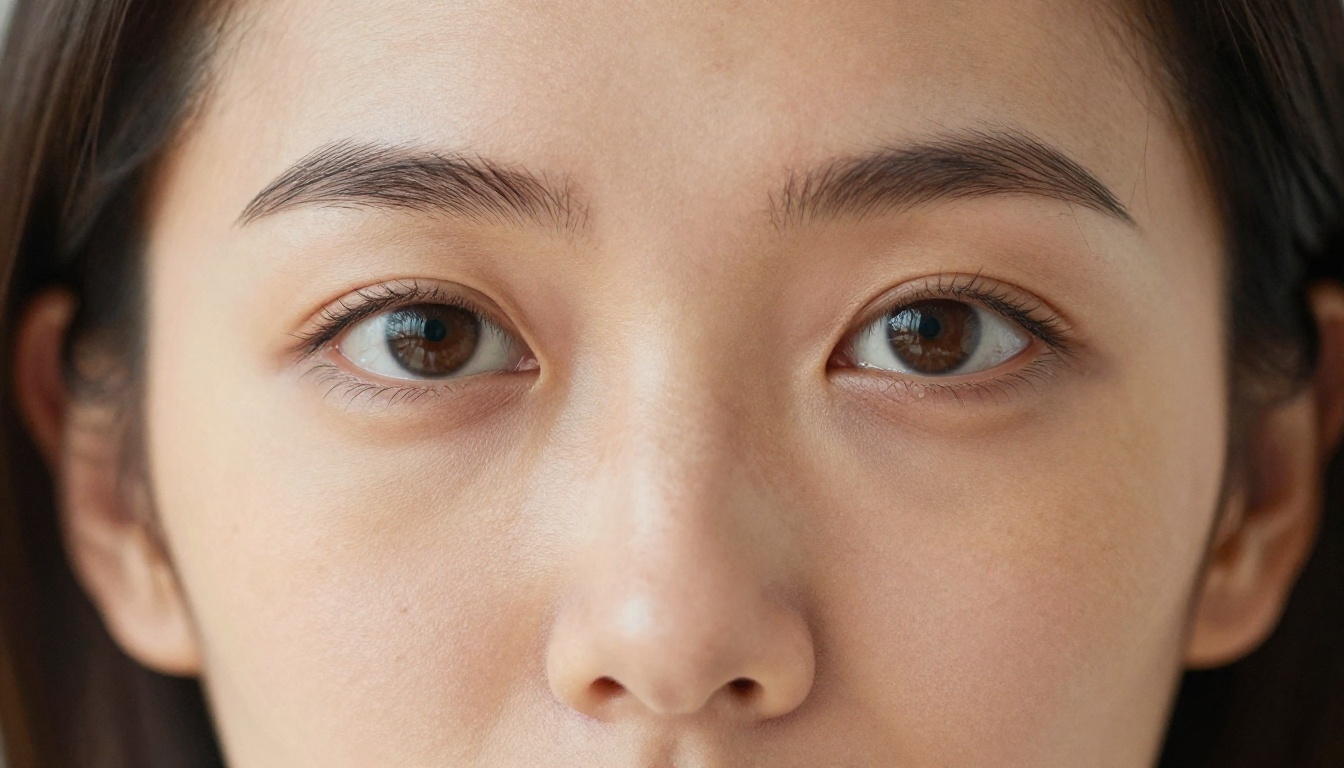 Close-up portrait with natural skin texture and professional expression