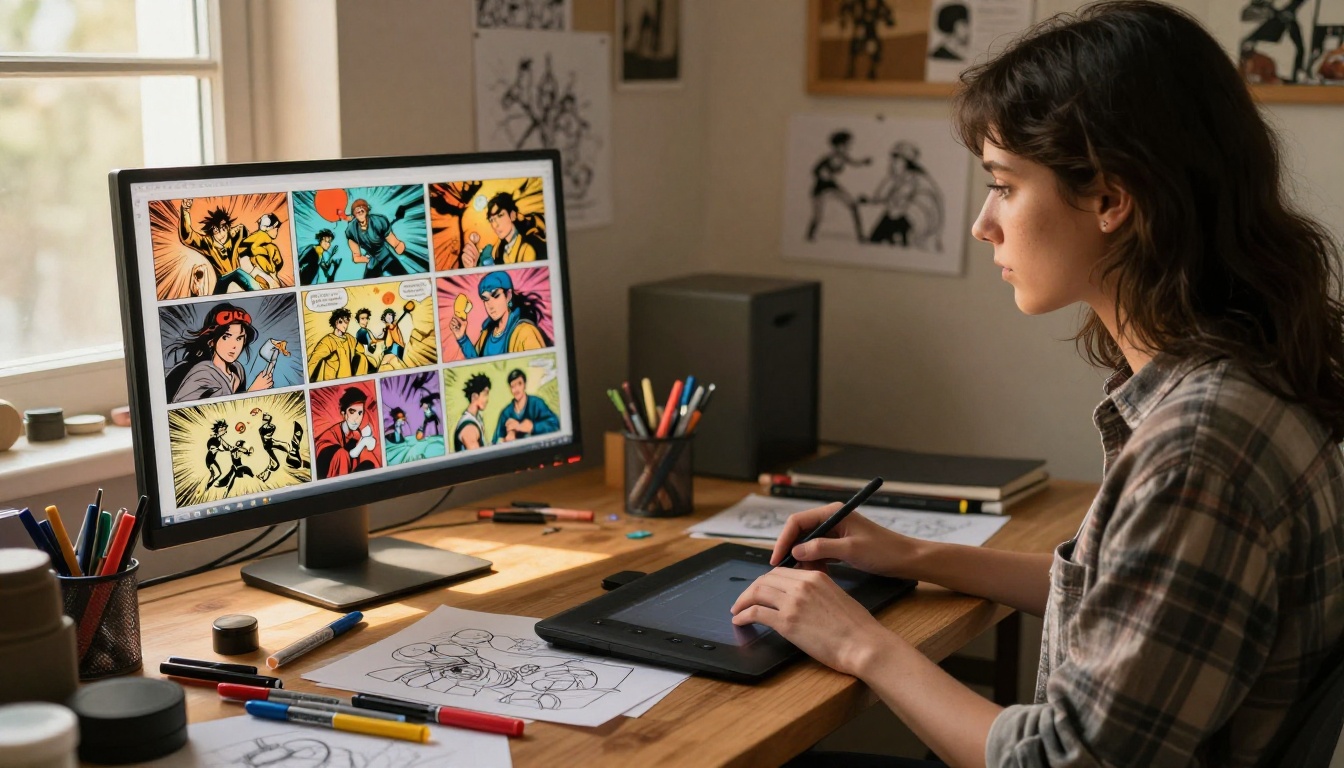 Panel Comic Camera Create Comic Panels with AI Images Step by Step | Blog Picasso IA