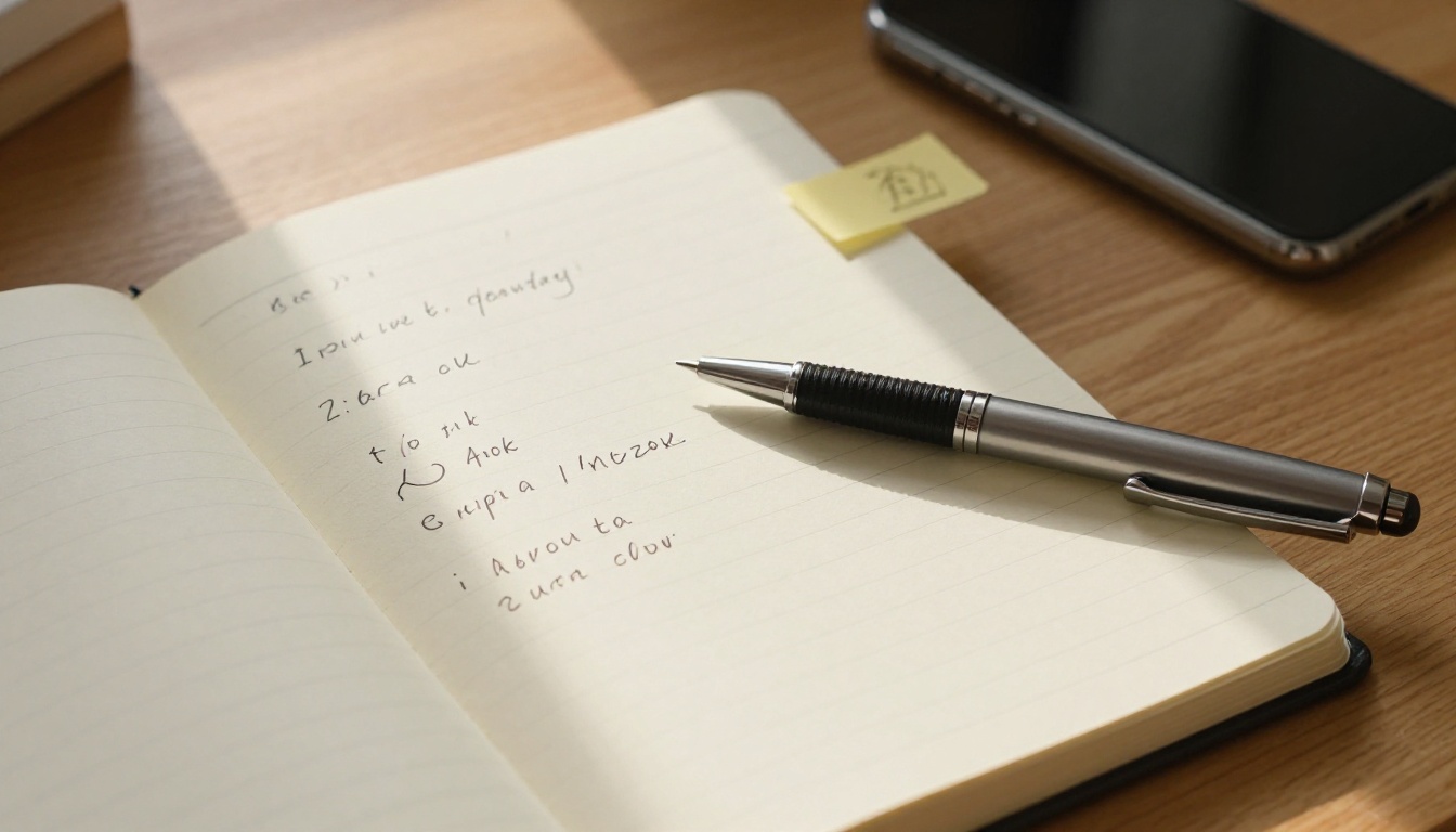 Structured prompt formula notebook aerial view