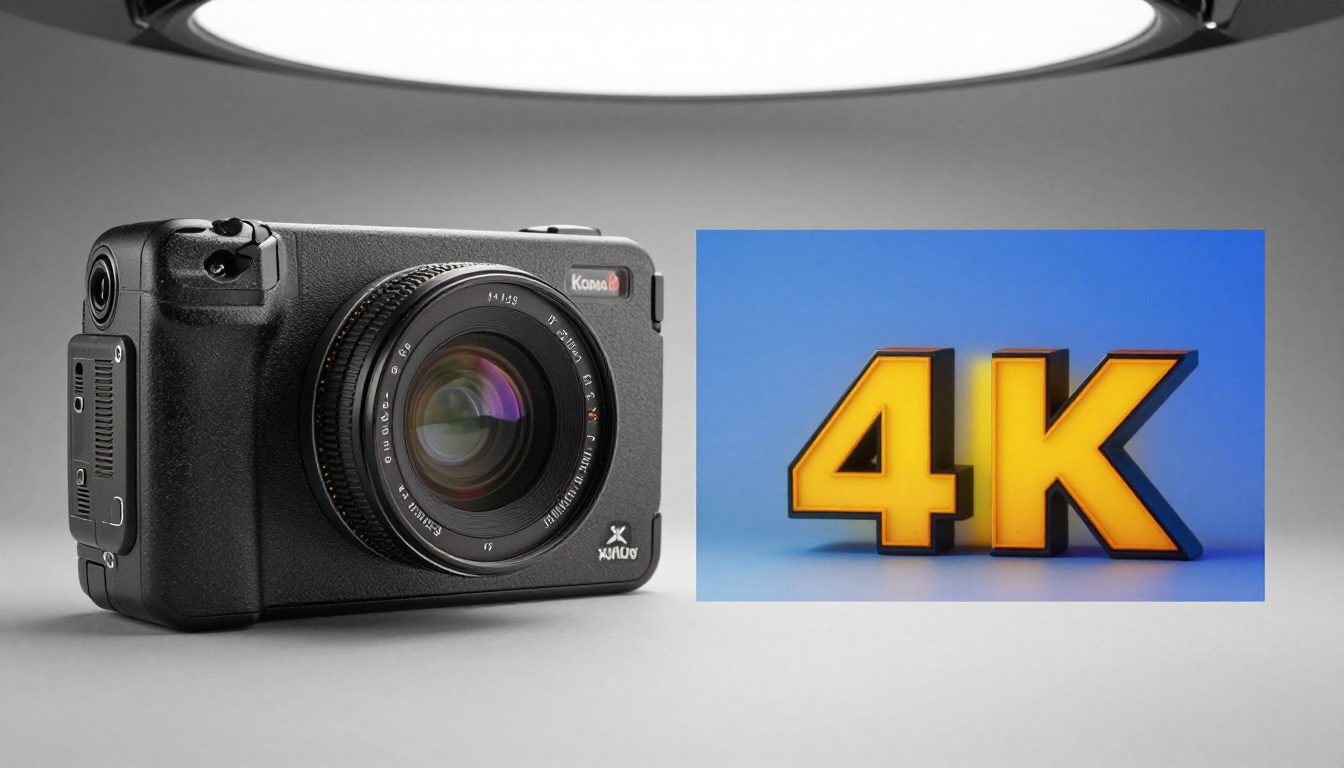 Before and after comparison showing grainy original footage versus AI-upscaled 4K version