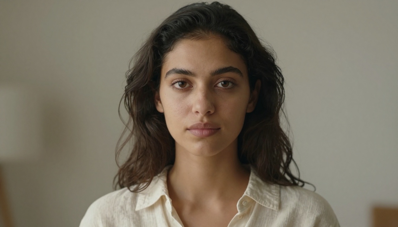Photorealistic portrait demonstrating AI image model quality benchmark