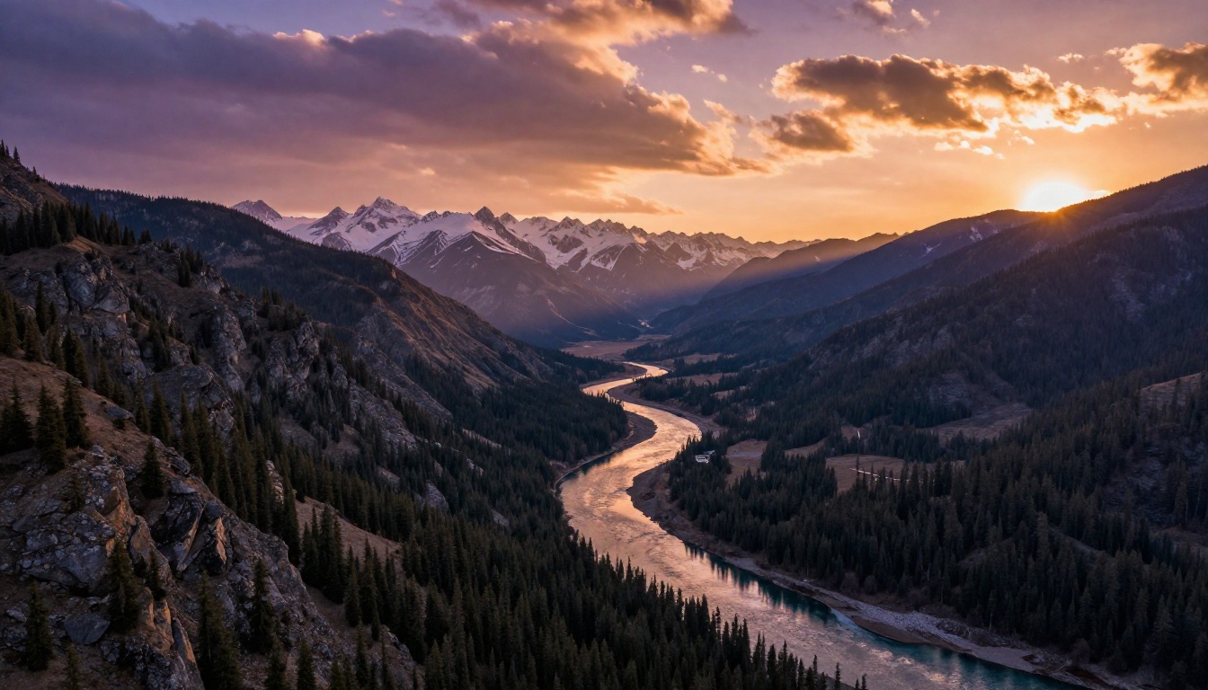 Landscape photography demonstrating AI model resolution and detail quality