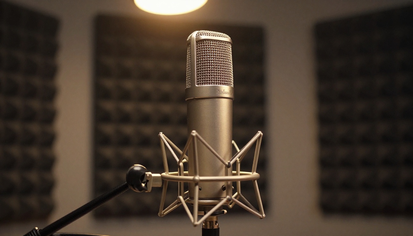 Professional studio microphone for high-quality audio recording