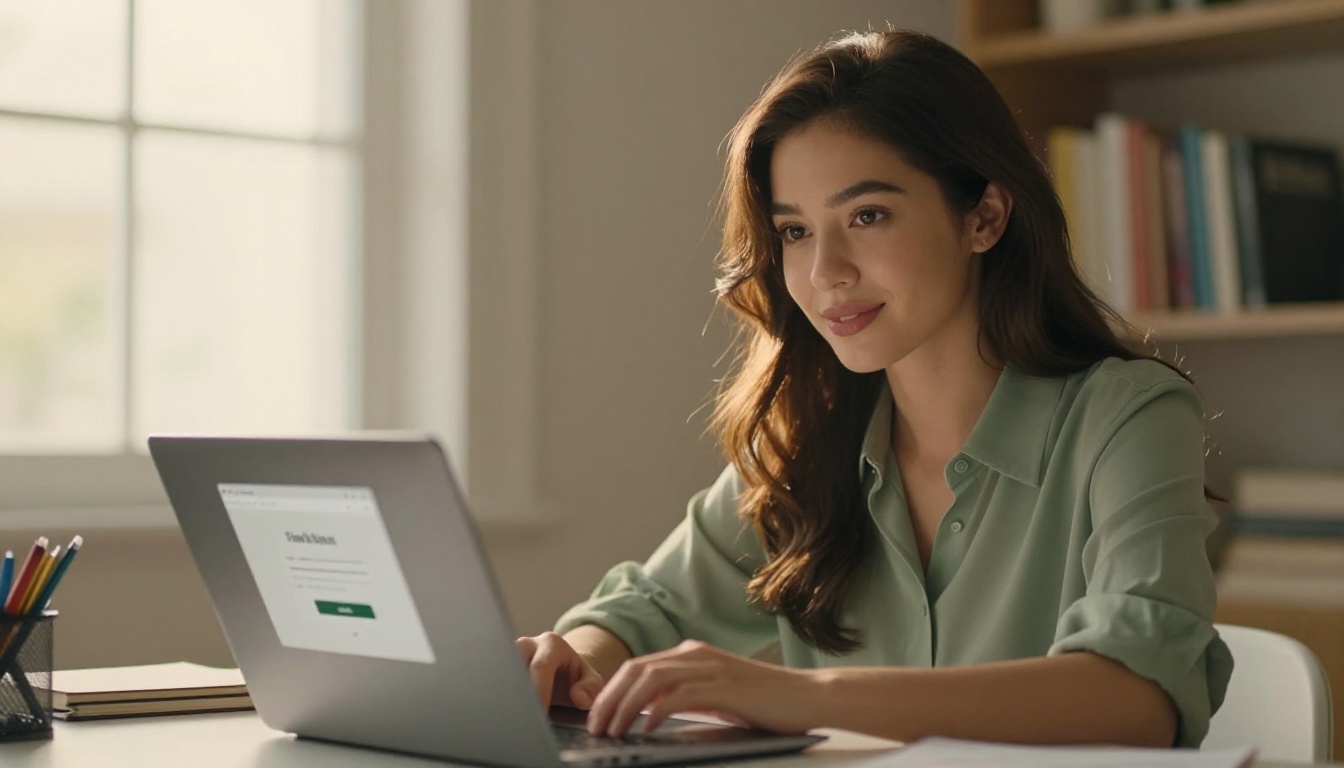 Satisfied newsletter writer after completing and sending newsletter issue