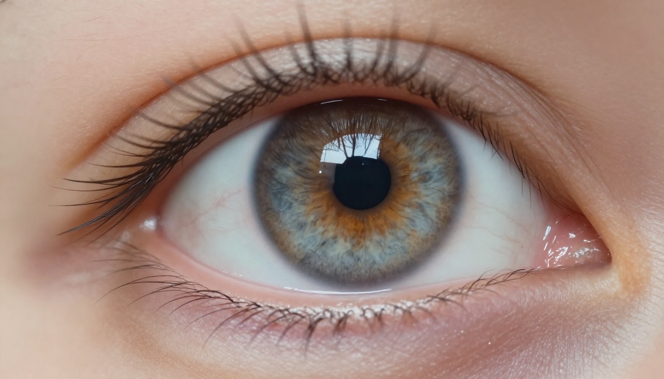 Extreme close-up macro of a human eye with stunning sharpness and iris detail Extreme close-up macro of a human eye with stunning sharpness and iris detail