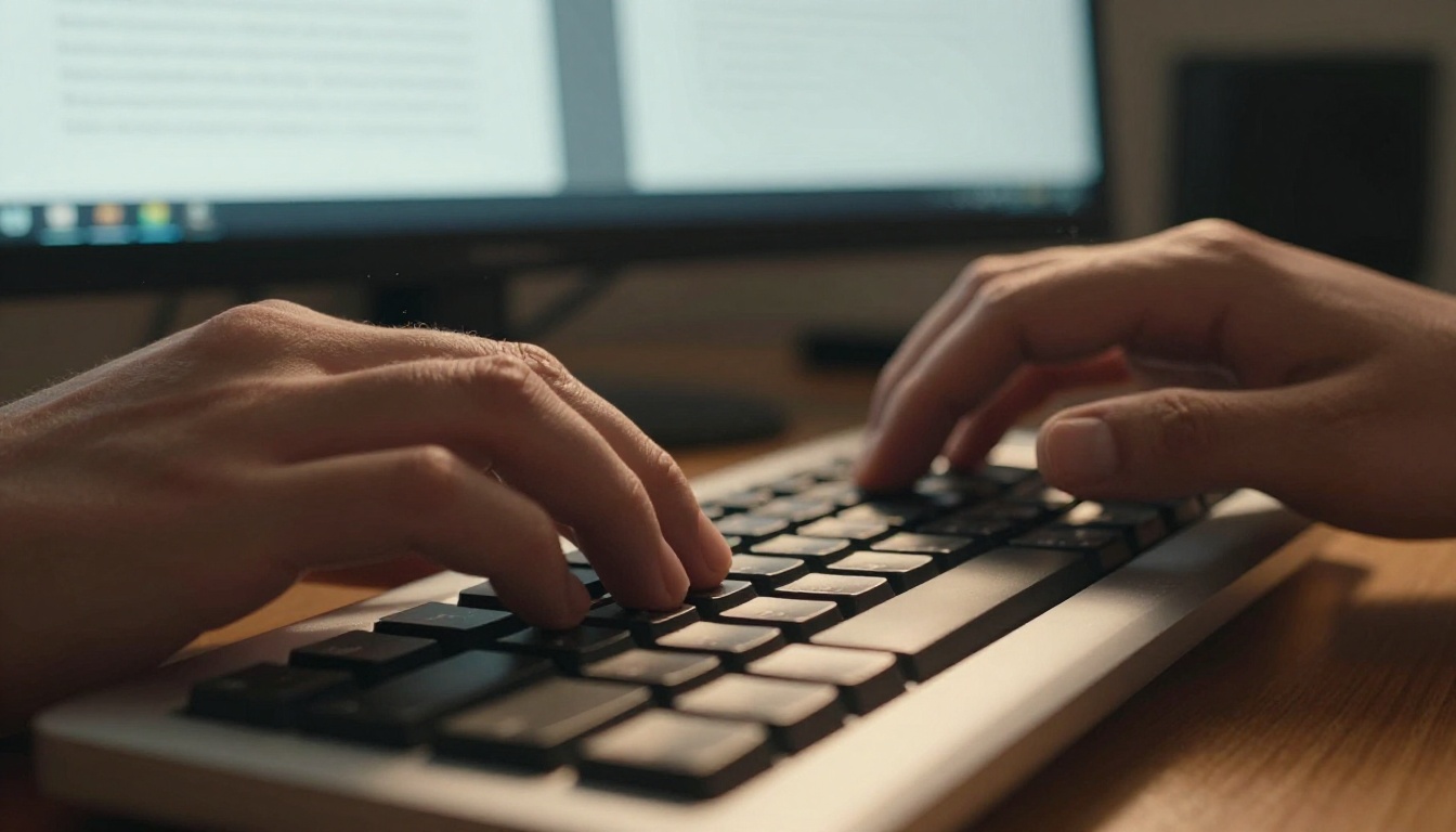 Typing chapter manuscript