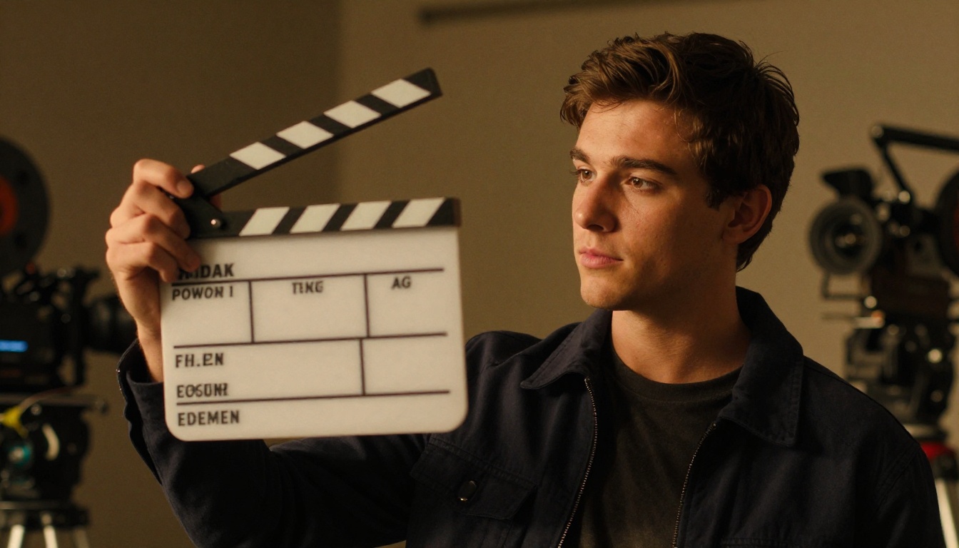 A filmmaker on set with the tools that define modern video production