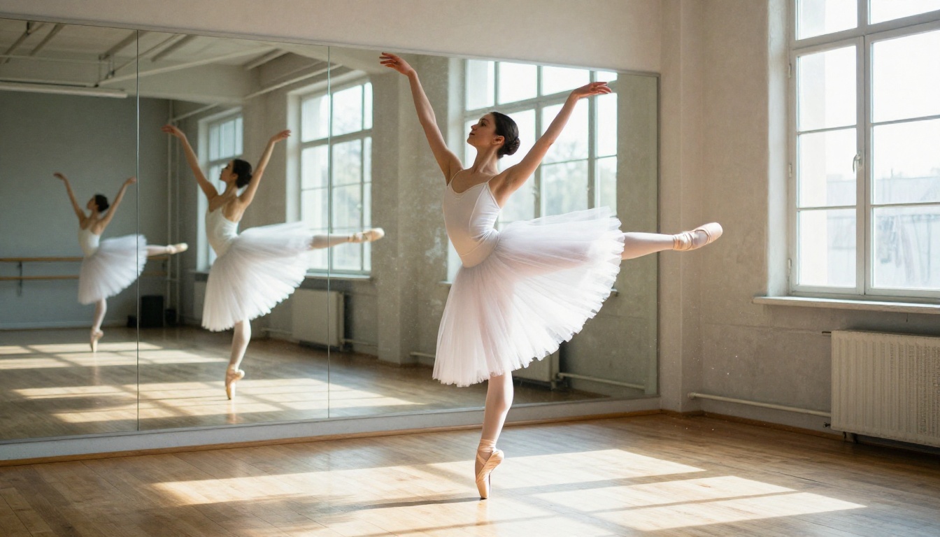 Motion in AI video generation, ballet dancer mid-leap capturing kinetic energy Motion in AI video generation, ballet dancer mid-leap capturing kinetic energy