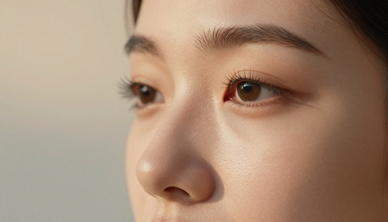 Close-up portrait with fine skin and hair detail