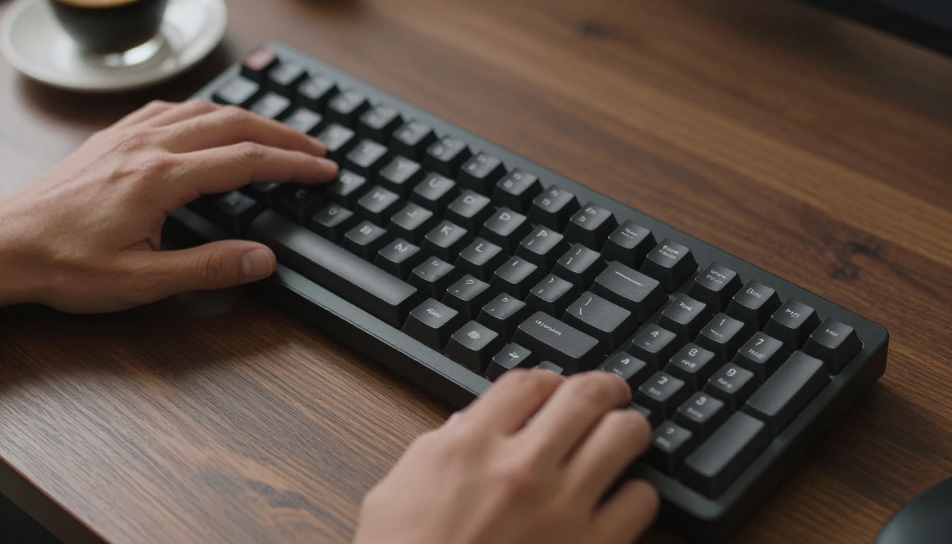 Developer hands on mechanical keyboard Developer hands on mechanical keyboard