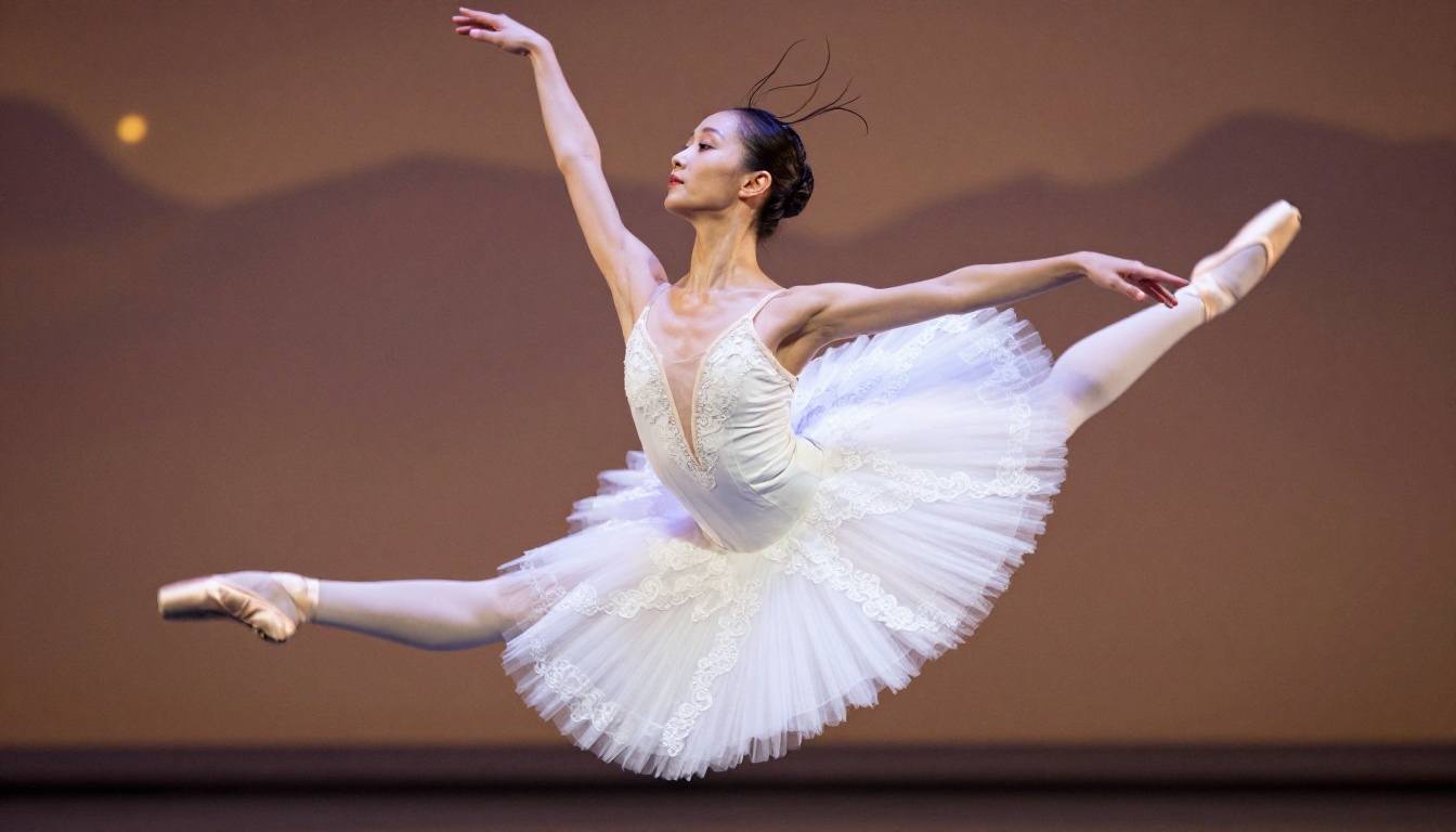 Ballet dancer mid-leap showing AI motion realism