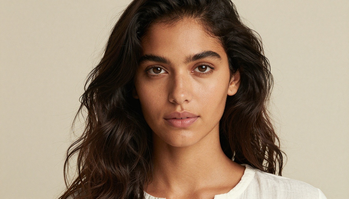 Detailed portrait showing AI image quality close-up