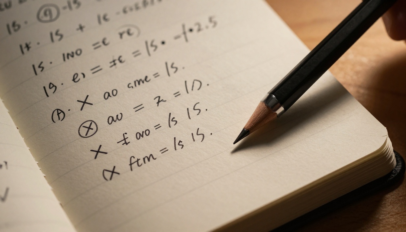 Developer's handwritten notebook filled with speed and performance comparison notes and a pencil