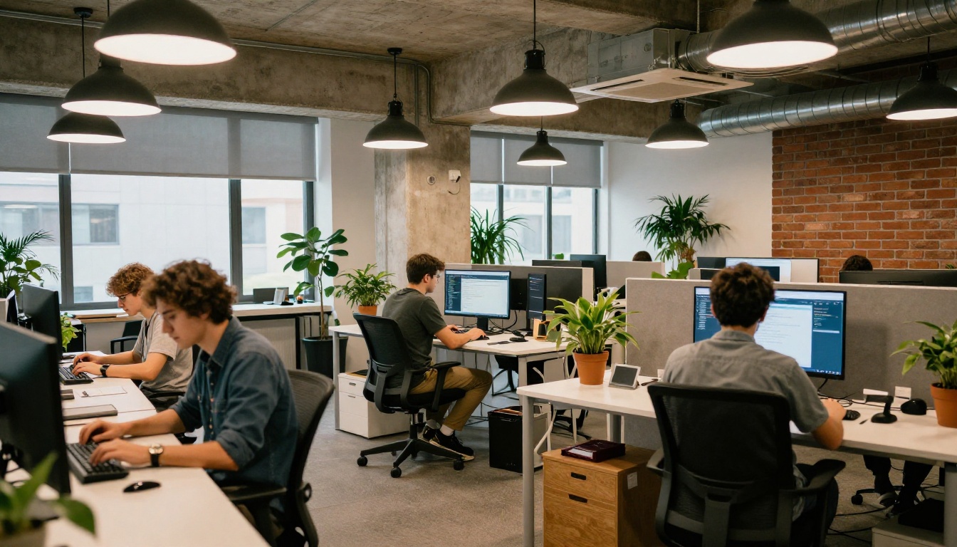 Coworking space with multiple developers