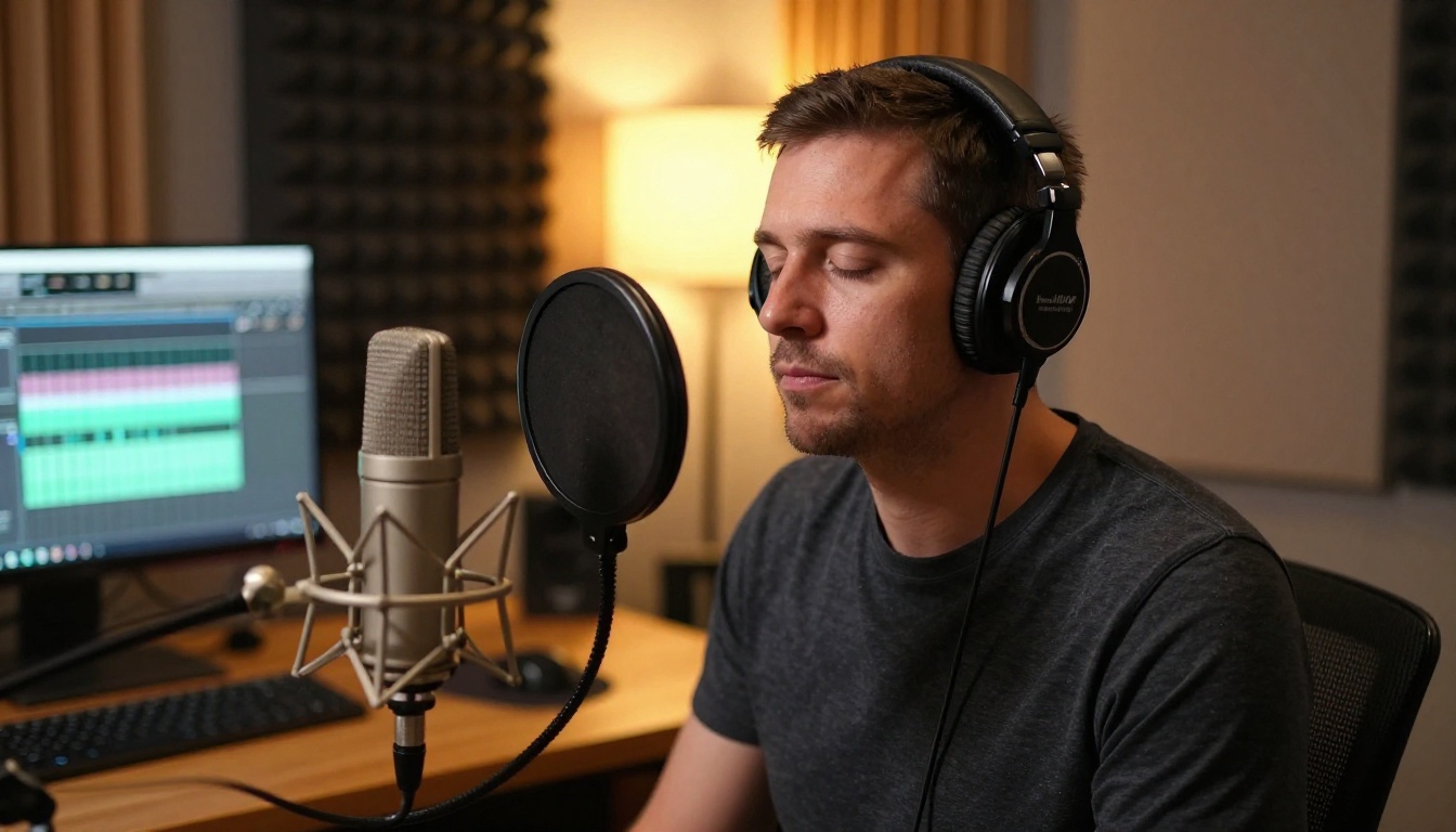 Professional voiceover recording studio