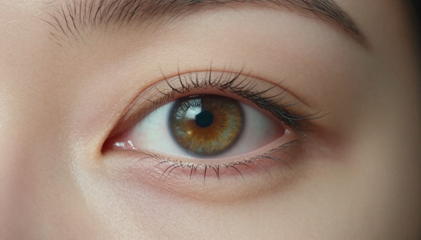 Close-up portrait eye with extreme photorealistic detail