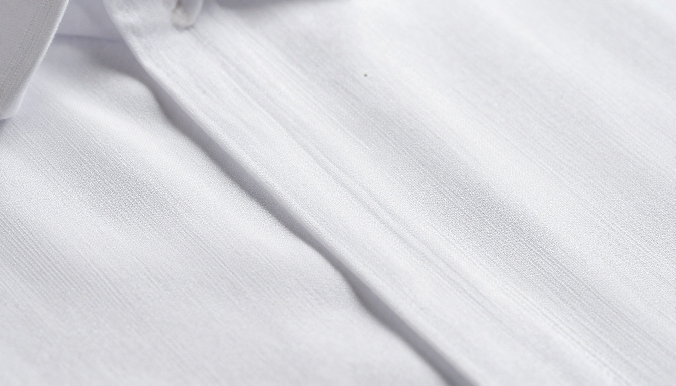Extreme close-up macro of white cotton fabric showing individual thread weave detail