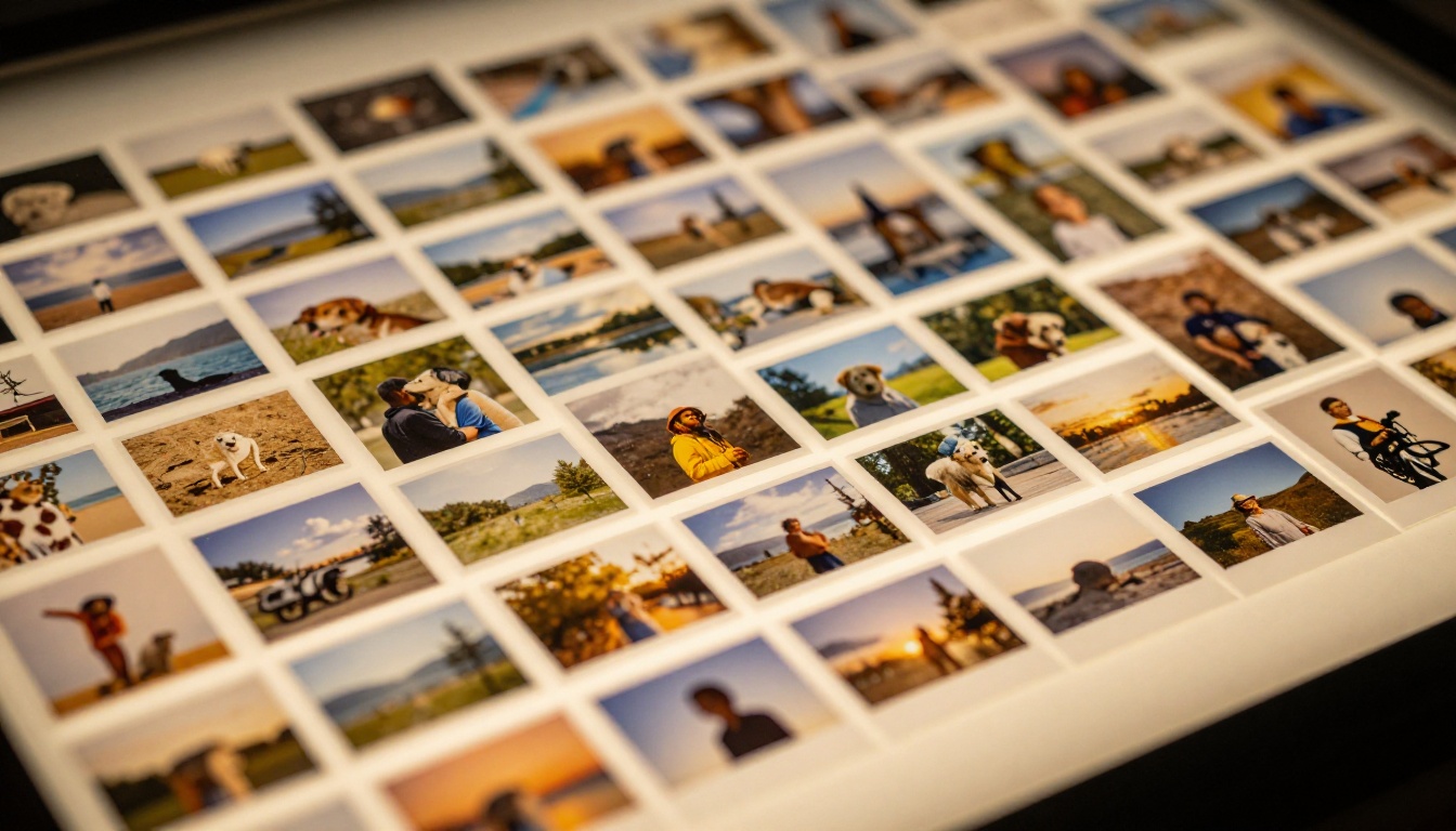 Dataset grid of training images